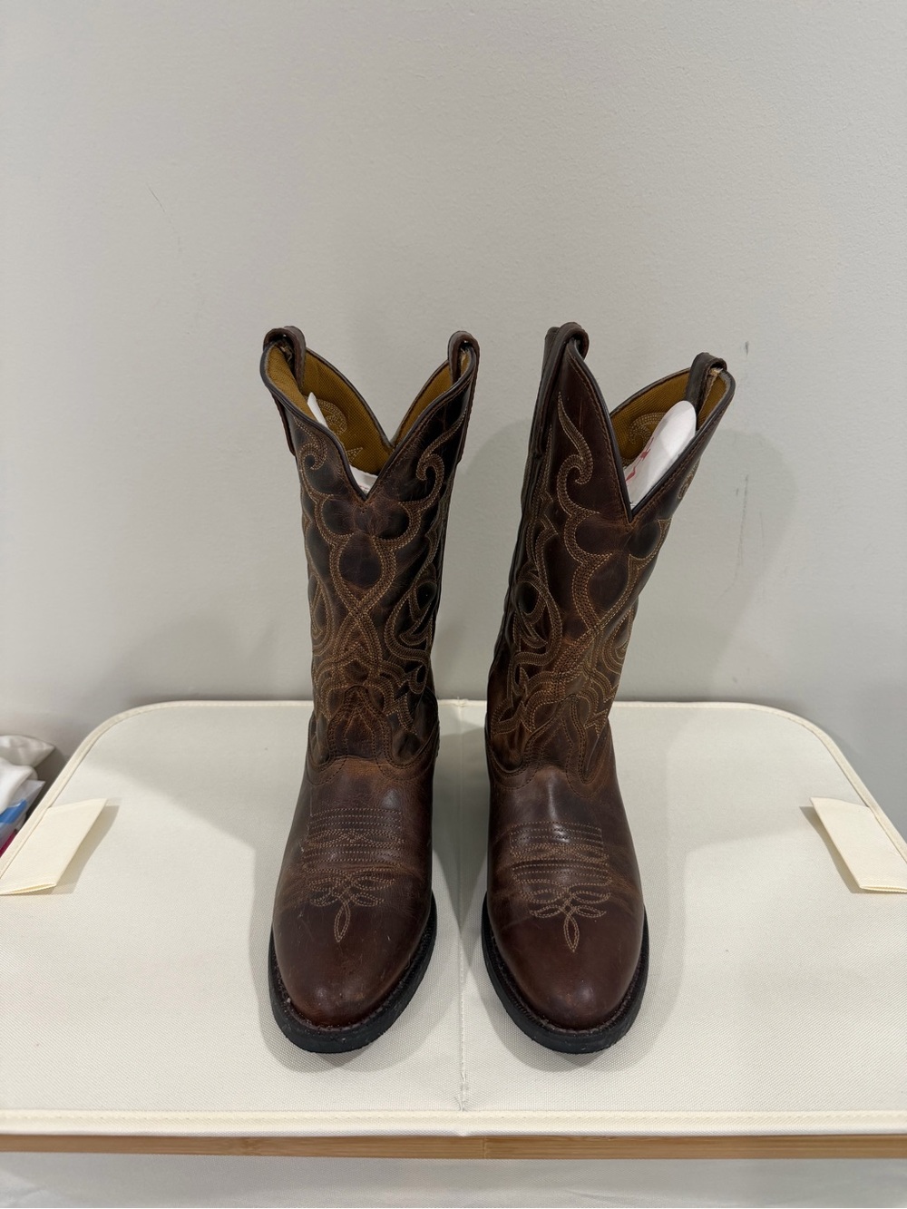 Laredo Maddie Distressed Brown Cowboy Boots - Picture 10 of 10
